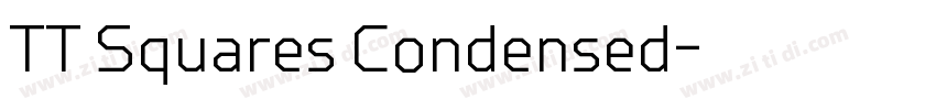TT Squares Condensed字体转换